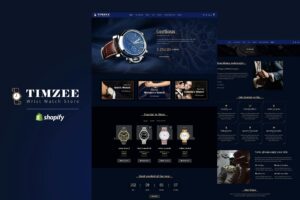 Timzee | Shopify Watch Store & Digital Clock Theme Watches & Luxury Product Shopify Stores. Digital Clock, Sports watches, Dark, Responsive Shop Theme.