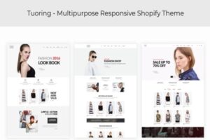 Tuoring - Responsive Fashion, Tee, Clothing Shopif Dropshipping and Aliexpress readt sections based Responsive Fashion, Tee, Clothing Shopify Theme