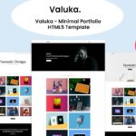 Valuka - Minimal Portfolio HTML5 Template Valuka – Minimal portfolio template is high quality creative portfolio template with unique style.