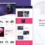 Virtux - One Product Store Shopify Template Single Product Landing Page Shopify Theme. Responsive Oneproduct Simple Shop, VR TV Electronics Shop