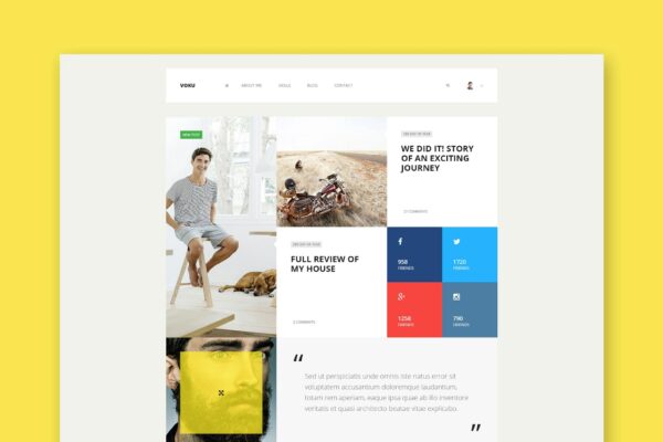 Voku - Minimal Portfolio and Blog HTML Template Minimal Portfolio