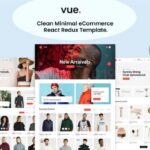 Vue - Clean Minimal eCommerce React Redux Template e-commerce fashion shop, fashion websites, clothing stores, and online accessories shops