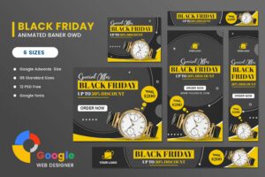 Watch Sale Black Friday HTML5 Banner Ads GWD Watch Sale Black Friday HTML5 Banner Ads GWD