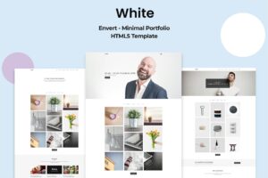 White – Minimal Portfolio Template You can use Envert for multipurposes like minimal portfolios, agencies, freelancers portfolios etc.