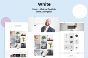 White – Minimal Portfolio Template You can use Envert for multipurposes like minimal portfolios, agencies, freelancers portfolios etc.