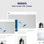 Wiggo - Multi Concept HTML Template agency, clean, creative, minimalist, personal, portfolio,agency, bootstrap, business, construction