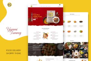 Yummi - Food Delivery Shopify Theme Vegitables, Food, Grocery, Spices eCommerce Shop Template. Food Theme, Food Store and Food Shops.