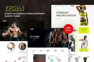 Zechan - Sports Clothing & Fitness Equipment Sports Clothing & Fitness Equipment Shopify Theme