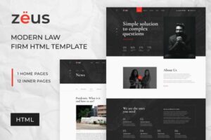 Zeus - Lawyers and Law Firm HTML Template