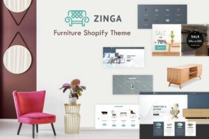 Zinga | Furniture Shopify Theme Furniture Shop, Sofa, Dinning Tables, Interior Design & Curtain, Blinds Online eCommerce Store Theme