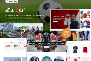Zizu - Running Shoes & Sports Clothes Shopify Them Running Shoes & Sports Clothes Shopify Theme