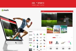 Zoe - Sport Store Shopify Theme Sport Wears, Sports Accesories, Sporting Kits & Sports Gears, Shoes, Sun Glasses, Caps & Bags Theme!