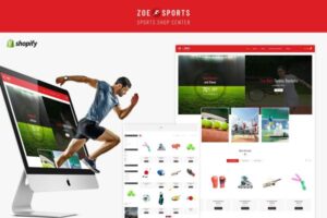 Zoe - Sport Store Shopify Theme Sport Wears, Sports Accesories, Sporting Kits & Sports Gears, Shoes, Sun Glasses, Caps & Bags Theme!