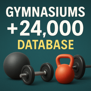 Gymnasiums 24,000+ Verified Database | Fitness Business Leads 2025
