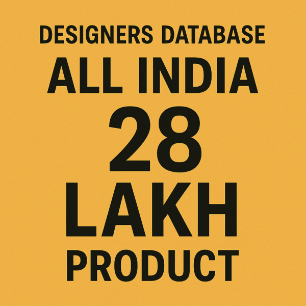 28 Lakh Designers Database - All India 2025 JUNE