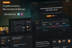DOWNLOAD Crypket - Cryptocurrency Blockchain & Bitcoin Elementor Template Kit
