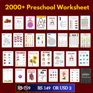 2000+ Printable Kids Worksheets Bundle