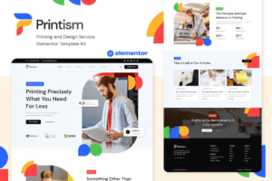 DOWNLOAD Printism – Printing and Design Service Elementor Template Kit