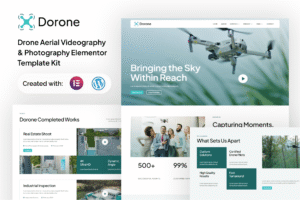 Download Dorone - Drone Aerial Videography and Photography Elementor Template Kit