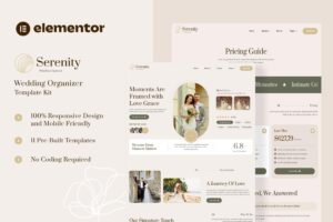 DOWNLOAD  Serenity - Wedding Organizer Elementor Template Kit