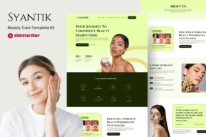 Download Syantik - Beauty Product Elementor Template Kit
