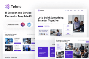 Download Tehno - IT Solution & Service Elementor template Kit
