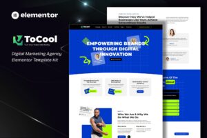 Download Tocool - Digital Marketing Agency Elementor Template Kit