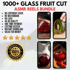 DOWNLOAD 1000+ GLASS FRUIT CUTTING ASMR REELS BUNDLE