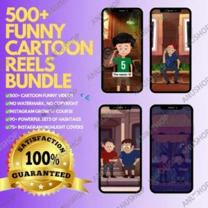 500+ Funny Cartoon Reels Bundle